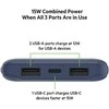 Nešiojamas Įkroviklis - Belkin Boost↑Charge 10000 mAh PD 15W 2x USB-A USB-C Mėlynas