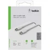 Belkin USB-C/USB-C kabelis 1 m PVC, baltas CAB003bt1MWH