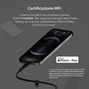 Belkin Flex Lightning/USB-C 15W 2m, mfi, 15W, juoda CAA009bt2MBK