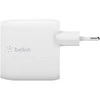 BELKIN DUAL USB-A SIENINIS Įkroviklis, 12W X2, Baltas
