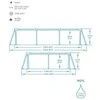 Bestway Steel Pro 56403 antžeminis baseinas Karkasinis baseinas Stačiakampis 2300 L Mėlyna