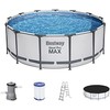 Bestway Steel Pro MAX sodo baseinas su priedais, apvalus, 396x122cm