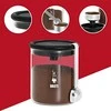 Waste-preventing glass coffee jar Bialetti