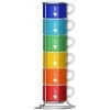 Bialetti Color - 4 espreso puodelių rinkinys su stovu - Daugiaspalvis