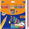 Spalvotieji pieštukai Bic Evolution Stripes, 24 vnt.