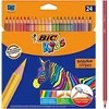 Spalvotieji pieštukai Bic Evolution Stripes, 24 vnt.