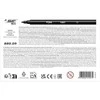 Dekoratyvinių dėžių rinkinys Bic Juoda 2 mm (24 uds) (Naudoti D)