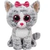 TY Beanie Boos pliušinė pilka katytė KIKI, 15,5 cm, TY37190