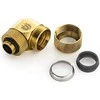 „Bitspower Advanced Multi-Link“ adapteris, 90 laipsnių G1/4 colio BSP ir 16 mm išorinio skersmens kietojo vamzdžio jungtis, pasukama.