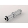 Bitspower Aqua-Pipe II (41-69mm) für AGBs – G1/4 col., shiny sidabrinis