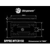 Bitspower Premium Cubiod rezervuaras 150 mm - akrilas