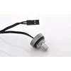 Bitspower plug with temperature sensor G1/4 inch female thread – 90 cm, shiny sidabrinis