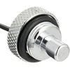 Bitspower plug with temperature sensor G1/4 inch female thread – 90 cm, shiny sidabrinis
