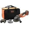 Black &amp; Decker Juodas &amp; Decker Juodas &amp; Decker Juodas &amp; Decker akumuliatorinis kampinis šlifuoklis BCG720M1 - 18Volt