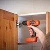 Black &amp; Decker Juodas &amp; Decker wiertarko-wkrętarka akumuliatorinė 7,2V, Juodas &amp; Decker [BDCD8-QW] 1,5Ah, Li-Ion