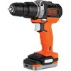 Black & Decker Juodas & Decker Suktuvas-gręžtuvas Juodas & Decker BDCHD12S1-XJ; 12 V; 1x1,5 Ah akum.