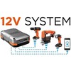 Black & Decker Juodas & Decker Suktuvas-gręžtuvas Juodas & Decker BDCHD12S1-XJ; 12 V; 1x1,5 Ah akum.