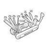 Blackburn Rankinis 13 sidabro funkcijos (BBN- 7068158)