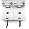 Kitchen Line dvigubo maitinimo gruzdintuvė 7kW 230V 2 x 8L - Hendi 205839