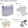 Kelioninis Stokke JetKids BedBox – vaikiškas lagaminas su lovos funkcija | Arctic Mėlyna