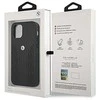 Apple iPhone 12 Mini BMW dėklas odinis Curve Perforate (BMHCP12SRSPPK) juodos spalvos