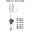 Terkšlė su teleskopine rankena ir pasukama galvute 1/2", 350-490mm Truper®