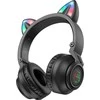 Borofone Ausinės BO18 Cat Ear bluetooth juodos spalvos