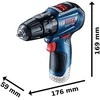 Smūginis suktuvas-gręžtuvas Bosch GSB 12V-30; 12 V; (be akumuliatoriaus ir pakrovėjo)