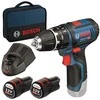Bosch GSB 12V-15 akumuliatorinis gręžtuvas su krepšiu ir įkrovikliu
