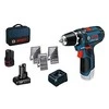 Bosch GSR 12V-15 gręžtuvo komplektas su priedais