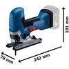 Akumuliatorinis siaurapjūklis Bosch GST 185-LI Professional; 18 V (be akumuliatoriaus ir pakrovėjo)