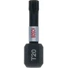 Bosch Suktuvo antgaliai T20 25 vnt./ Impact, L=25mm