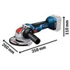 Bosch GWX 18V-10, CT be akumuliatoriaus ir kroviklio