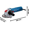 kampinis šlifuoklis mit X-LOCK Bosch GWX 750-115