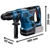 Bosch GBH 18V-36 C perforatorius su matmenimis