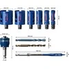 Gręžimo karūnų rinkinys Bosch EXPERT CONSTRUCTION MATERIAL; 20-64 mm; 10 vnt.