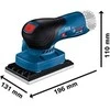 Bosch GSS 12V-13 Solo; 3 plokštės LB