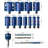 Gręžimo karūnų rinkinys Bosch EXPERT CONSTRUCTION MATERIAL; 20-76 mm; 15 vnt.