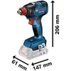 BOSCH SMŪGINIS SUKTUVAS 1/2″ / HEX 1/4″ GDX 18V-200 2×4,0Ah 200Nm L-CASE
