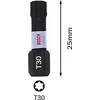 Bosch Suktuvo antgaliai T30 2 vnt./ Impact, L=25mm