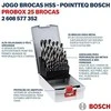 HSS Spiralinis grąžtas "PointTeQ" 25 dalių, "ProBox" 1–13 mm