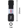 Bosch Suktuvo antgaliai T40 2 vnt./ Impact, L=25mm