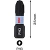 Bosch Suktuvo antgaliai PH3 2 vnt./ Impact, L=25mm