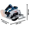 Bosch GKS 18V-57-2 2x5,5Ah ProC GAL 1880CV, L-boxx