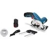 Akumuliatorinis diskinis pjūklas Bosch GKS 12V-26, LB 2x3.0, 12V-40