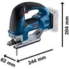 Bosch akumuliatorinis siaurapjūklis GST 18V-155 BC, 2x4.0Ah Procore, LBoxx lagaminas