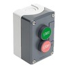 Schneider Electric 2 skylių START/STOP valdymo dėžutė, pilka IP65 XALD215