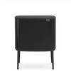 Šiukšlių dėžė Brabantia Bo Touch, 11+23 l, Matinė juoda