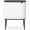 Šiukšlių dėžė Brabantia Bo Touch, 11+23 l, Balta