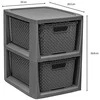 Branq lentyna su 2 krepšeliais Rattan, 14 l